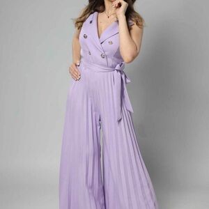 Lavender Sleeveless Jumpsuit